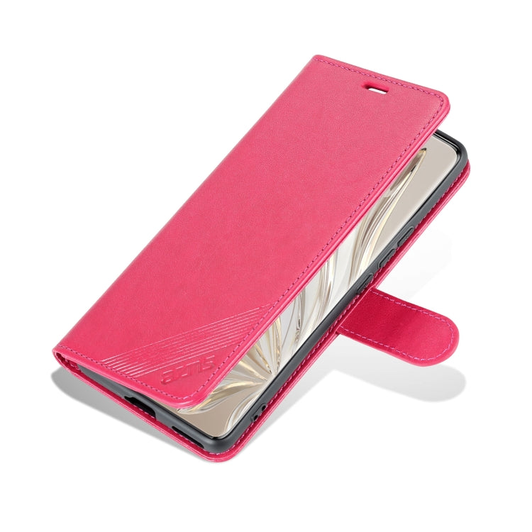 For Honor 70 Pro AZNS Sheepskin Texture Flip Leather Phone Case(Red) by AZNS