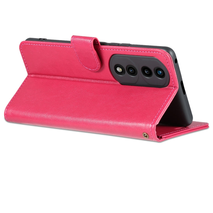 For Honor 70 Pro AZNS Sheepskin Texture Flip Leather Phone Case(Red) by AZNS