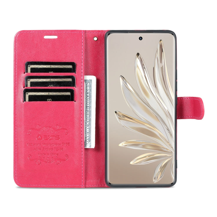 For Honor 70 Pro AZNS Sheepskin Texture Flip Leather Phone Case(Red) by AZNS