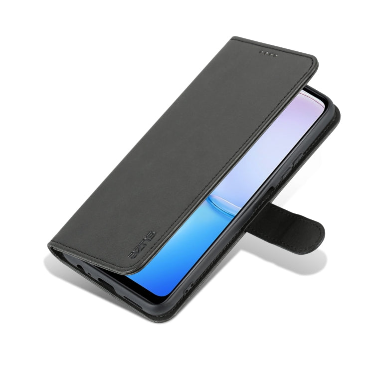 For Huawei Maimang 11 AZNS Skin Feel Calf Texture Flip Leather Phone Case(Black) by AZNS