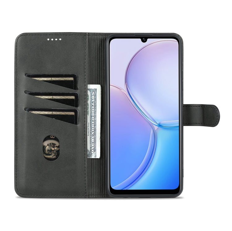 For Huawei Maimang 11 AZNS Skin Feel Calf Texture Flip Leather Phone Case(Black) by AZNS