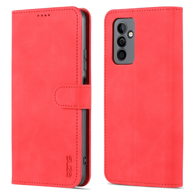 For Huawei Maimang 11 AZNS Skin Feel Calf Texture Flip Leather Phone Case(Red) by AZNS