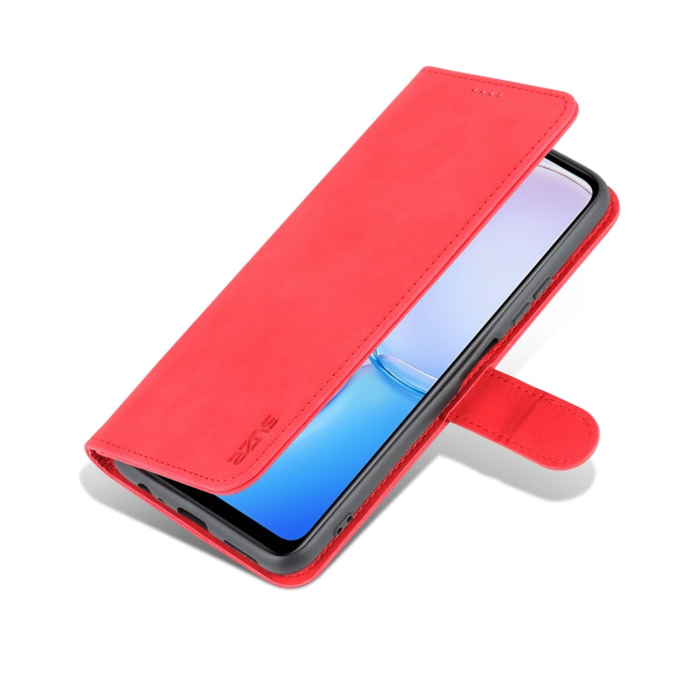 For Huawei Maimang 11 AZNS Skin Feel Calf Texture Flip Leather Phone Case(Red) by AZNS