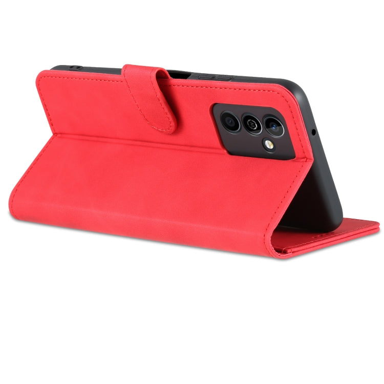 For Huawei Maimang 11 AZNS Skin Feel Calf Texture Flip Leather Phone Case(Red) by AZNS