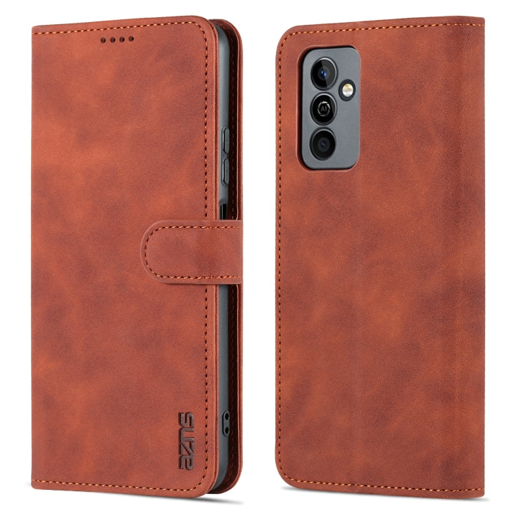 For Huawei Maimang 11 AZNS Skin Feel Calf Texture Flip Leather Phone Case(Brown) by AZNS