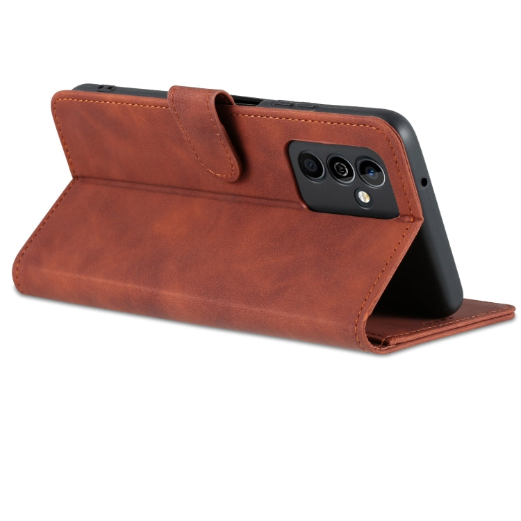 For Huawei Maimang 11 AZNS Skin Feel Calf Texture Flip Leather Phone Case(Brown) by AZNS