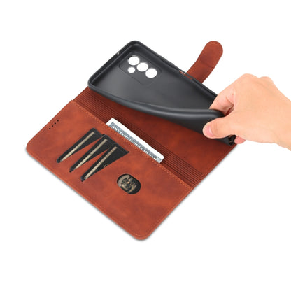 For Huawei Maimang 11 AZNS Skin Feel Calf Texture Flip Leather Phone Case(Brown) by AZNS