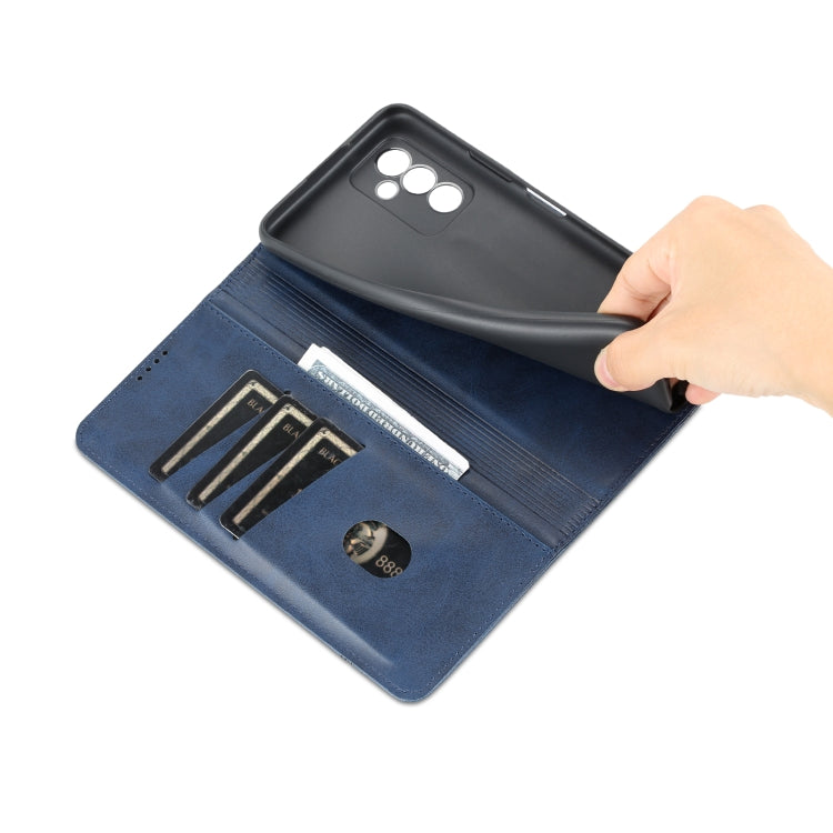 For Huawei Maimang 11 AZNS Magnetic Calf Texture Flip Leather Phone Case(Dark Blue) by AZNS