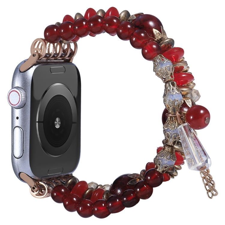 Chain Tassel Watch Band For Apple Watch Ultra 49mm&Watch Ultra 2 49mm / Series 9&8&7 45mm / SE 3&SE 2&6&SE&5&4 44mm / 3&2&1 42mm(Red) by bashfashion