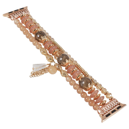 Chain Tassel Watch Band For Apple Watch Ultra 49mm&Watch Ultra 2 49mm / Series 9&8&7 45mm / SE 3&SE 2&6&SE&5&4 44mm / 3&2&1 42mm(Light Coffee) by bashfashion