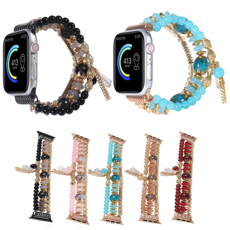Chain Tassel Watch Band For Apple Watch Ultra 49mm&Watch Ultra 2 49mm / Series 9&8&7 45mm / SE 3&SE 2&6&SE&5&4 44mm / 3&2&1 42mm(Black) by bashfashion