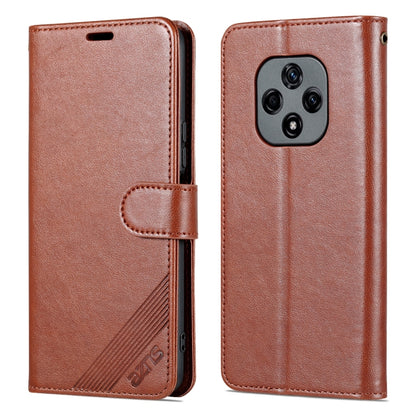 For Huawei Nova 9Z 5G AZNS Sheepskin Texture Flip Leather Phone Case(Brown) by AZNS
