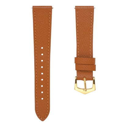 For Samsung Galaxy Watch4 20mm Genuine Leather Watch Band(Brown) by bashfashion