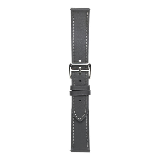 For Huawei Watch GT 3 Pro 22mm Plain Weave Genuine Leather Watch Band(Grey) by bashfashion