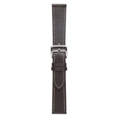 For Huawei Watch GT 3 Pro 22mm Plain Weave Genuine Leather Watch Band(Coffee) by bashfashion