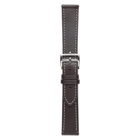 For Huawei Watch GT 3 Pro 22mm Plain Weave Genuine Leather Watch Band(Coffee) by bashfashion
