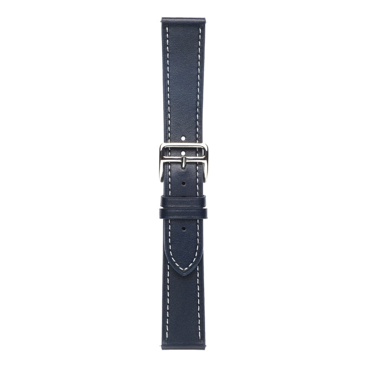 For Huawei Watch GT 3 Pro 22mm Plain Weave Genuine Leather Watch Band(Midnight Blue) by bashfashion