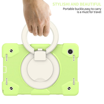 For Samsung Galaxy Tab A8 10.5 2021 Silicone + PC Full Body Protection Tablet Case With Holder & Strap(Green) by bashfashion
