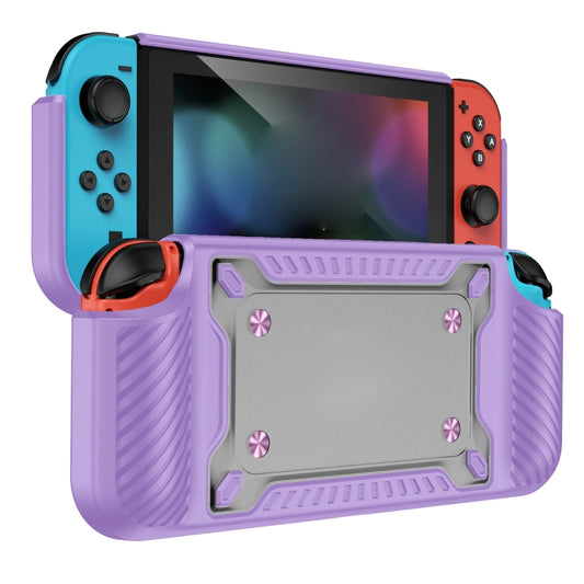 Game Handle Gamepad TPU+PC Protective Case for Switch OLED(Lilac) by bashfashion