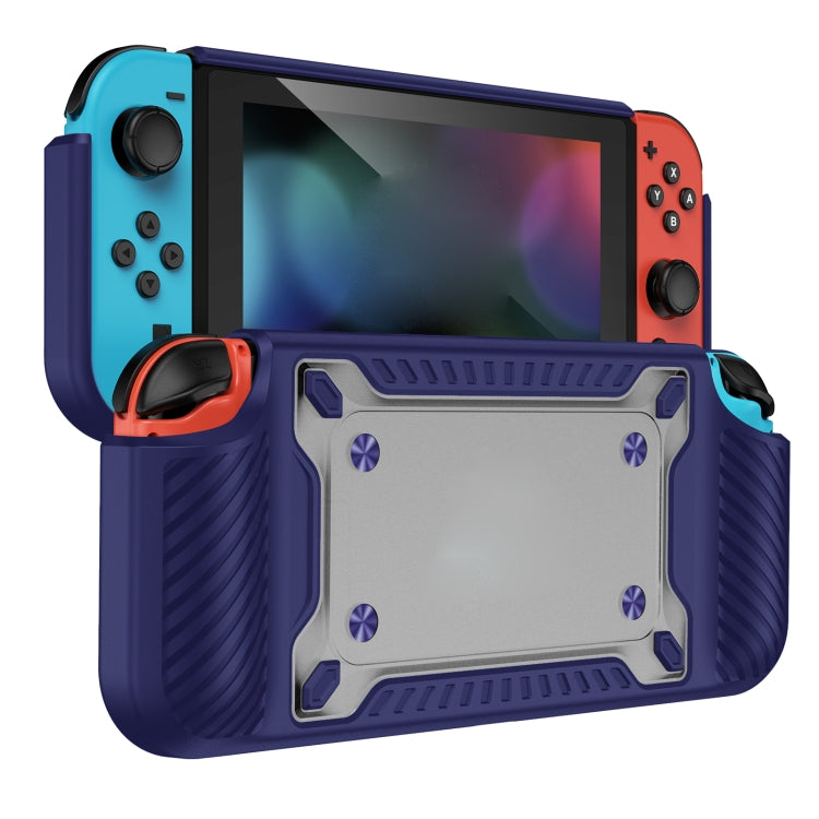 Game Handle Gamepad TPU+PC Protective Case for Switch OLED(Blue) by bashfashion