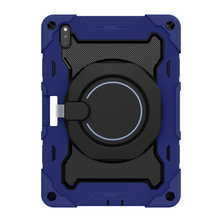 For Huawei Matepad Pro 10.8 Armor Contrast Color Silicone + PC Tablet Case(Navy Blue) by bashfashion