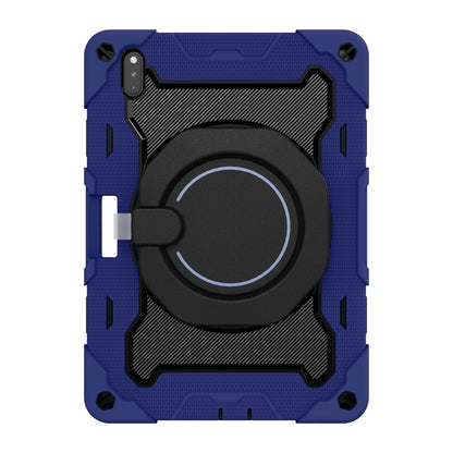 For Huawei Matepad Pro 10.8 Armor Contrast Color Silicone + PC Tablet Case(Navy Blue) by bashfashion