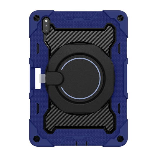 For Huawei Matepad Pro 10.8 Armor Contrast Color Silicone + PC Tablet Case(Navy Blue) by bashfashion