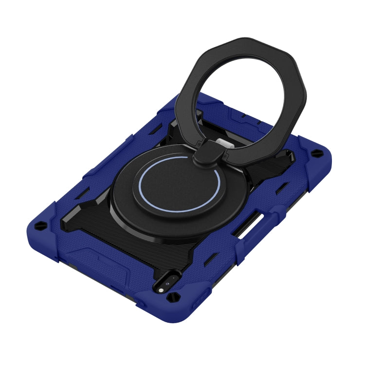 For Huawei Matepad Pro 10.8 Armor Contrast Color Silicone + PC Tablet Case(Navy Blue) by bashfashion