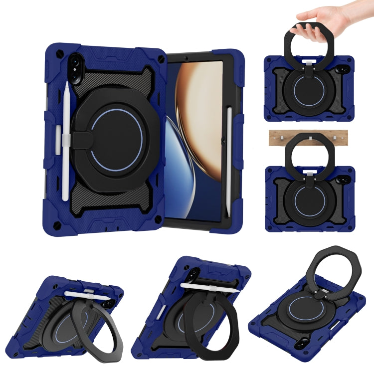For Honor Tablet V7 Pro Armor Contrast Color Silicone + PC Tablet Case(Navy Blue) by bashfashion
