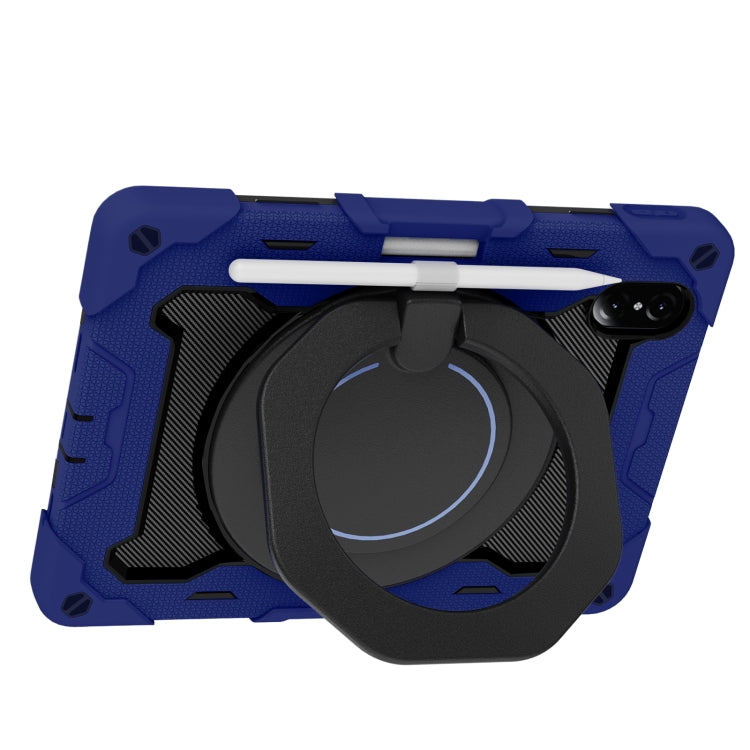 For Honor Tablet V7 Pro Armor Contrast Color Silicone + PC Tablet Case(Navy Blue) by bashfashion