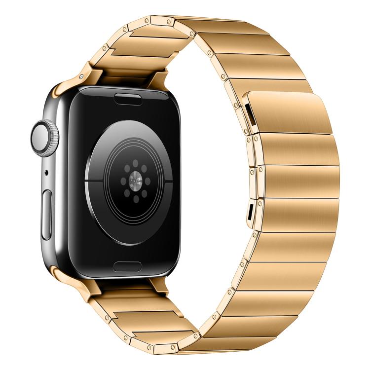 Magnetic Steel Watch Band For Apple Watch Series 9&8&7 41mm / SE 3&SE 2&6&SE&5&4 40mm / 3&2&1 38mm(Rose Gold) by bashfashion