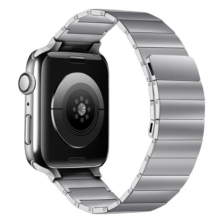 Magnetic Steel Watch Band For Apple Watch Series 9&8&7 41mm / SE 3&SE 2&6&SE&5&4 40mm / 3&2&1 38mm(Silver) by bashfashion