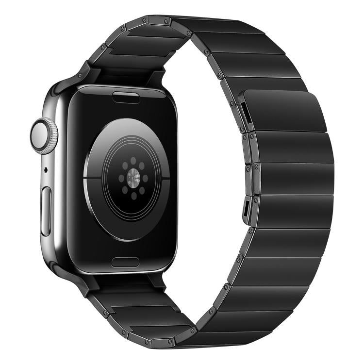 Magnetic Steel Watch Band For Apple Watch Ultra 49mm&Watch Ultra 2 49mm / Series 9&8&7 45mm / SE 3&SE 2&6&SE&5&4 44mm / 3&2&1 42mm(Black) by bashfashion