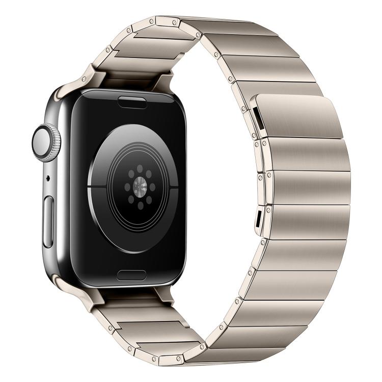 Magnetic Steel Watch Band For Apple Watch Ultra 49mm&Watch Ultra 2 49mm / Series 9&8&7 45mm / SE 3&SE 2&6&SE&5&4 44mm / 3&2&1 42mm (Starlight) by bashfashion