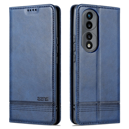 For Honor 70 AZNS Magnetic Calf Texture Flip Leather Phone Case(Dark Blue) by AZNS