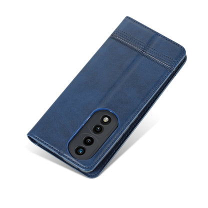 For Honor 70 AZNS Magnetic Calf Texture Flip Leather Phone Case(Dark Blue) by AZNS