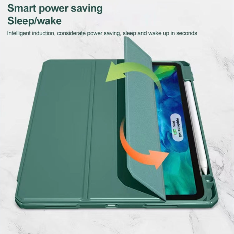 For iPad 10.2 2021 / 2020 / 2019 Mutural Pinyue Series Smart Leather Tablet Case(Mint Green) by Mutural