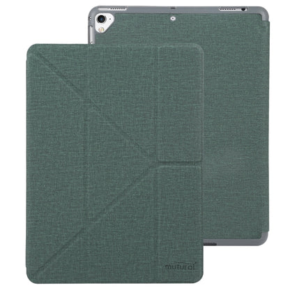 Mutural King Kong Series Deformation Holder Leather Tablet Case For iPad 9.7 2018 / 2017(Green) by Mutural