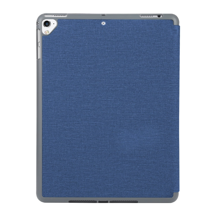 Mutural King Kong Series Deformation Holder Leather Tablet Case For iPad 9.7 2018 / 2017(Blue) by Mutural
