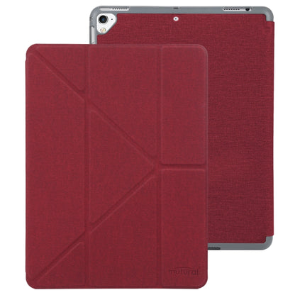 Mutural King Kong Series Deformation Holder Leather Tablet Case For iPad 9.7 2018 / 2017(Red) by Mutural