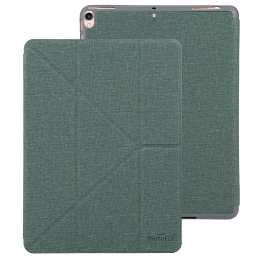 Mutural King Kong Series Deformation Holder Leather Tablet Case For iPad Pro 10.5 2019 / 2017(Green) by Mutural
