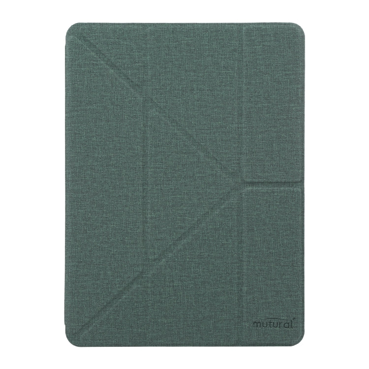 Mutural King Kong Series Deformation Holder Leather Tablet Case For iPad Pro 10.5 2019 / 2017(Green) by Mutural