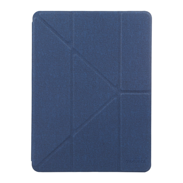 Mutural King Kong Series Deformation Holder Leather Tablet Case For iPad Pro 10.5 2019 / 2017(Blue) by Mutural