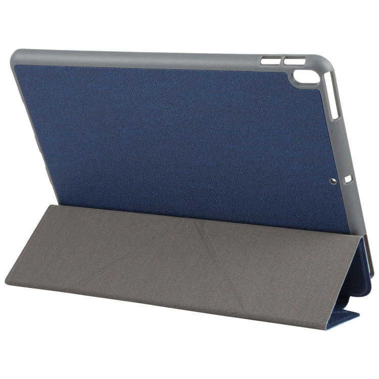 Mutural King Kong Series Deformation Holder Leather Tablet Case For iPad Pro 10.5 2019 / 2017(Blue) by Mutural