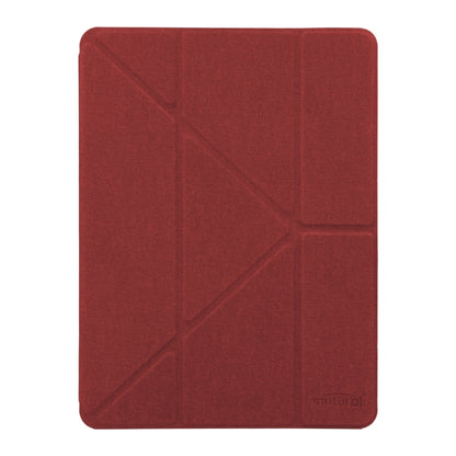 Mutural King Kong Series Deformation Holder Leather Tablet Case For iPad Pro 10.5 2019 / 2017(Red) by Mutural