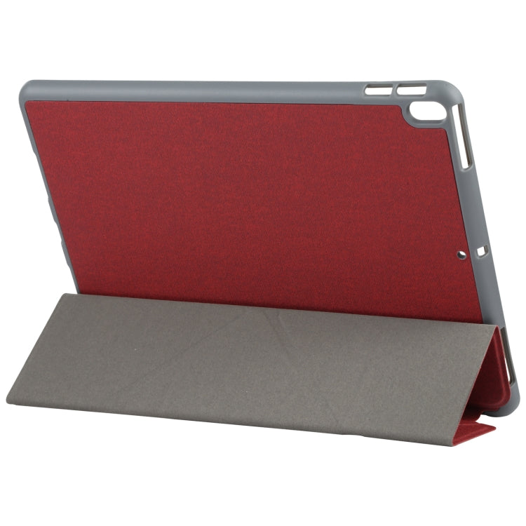 Mutural King Kong Series Deformation Holder Leather Tablet Case For iPad Pro 10.5 2019 / 2017(Red) by Mutural