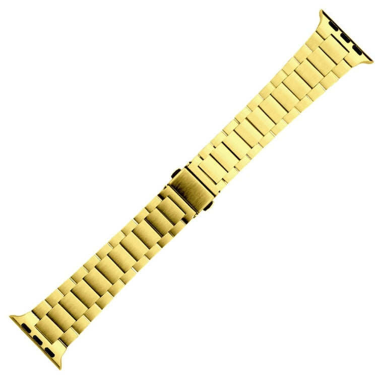 Small Waist Stainless Steel Watch Band For Apple Watch Series 9&8&7 41mm / SE 3&SE 2&6&SE&5&4 40mm / 3&2&1 38mm(Gold) by bashfashion