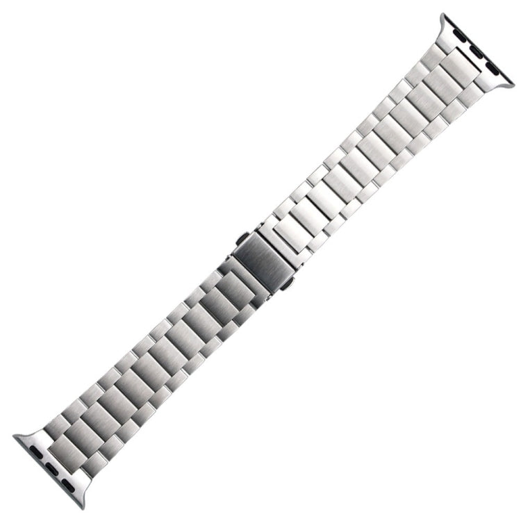 Small Waist Stainless Steel Watch Band For Apple Watch Series 9&8&7 41mm / SE 3&SE 2&6&SE&5&4 40mm / 3&2&1 38mm(Silver) by bashfashion