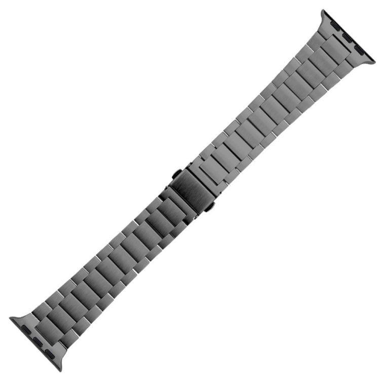 Small Waist Stainless Steel Watch Band For Apple Watch Series 8&7 45mm / SE 2&6&SE&5&4 44mm / 3&2&1 42mm(Grey) by bashfashion