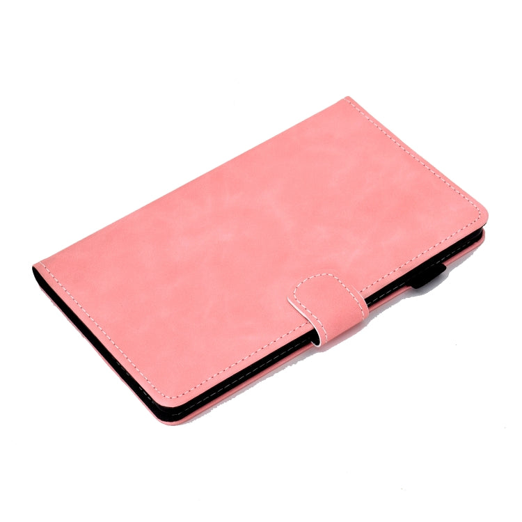 For Lenovo Tab M10 3rd Gen Stitching Cowhide Texture Smart Leather Tablet Case(Pink) by bashfashion